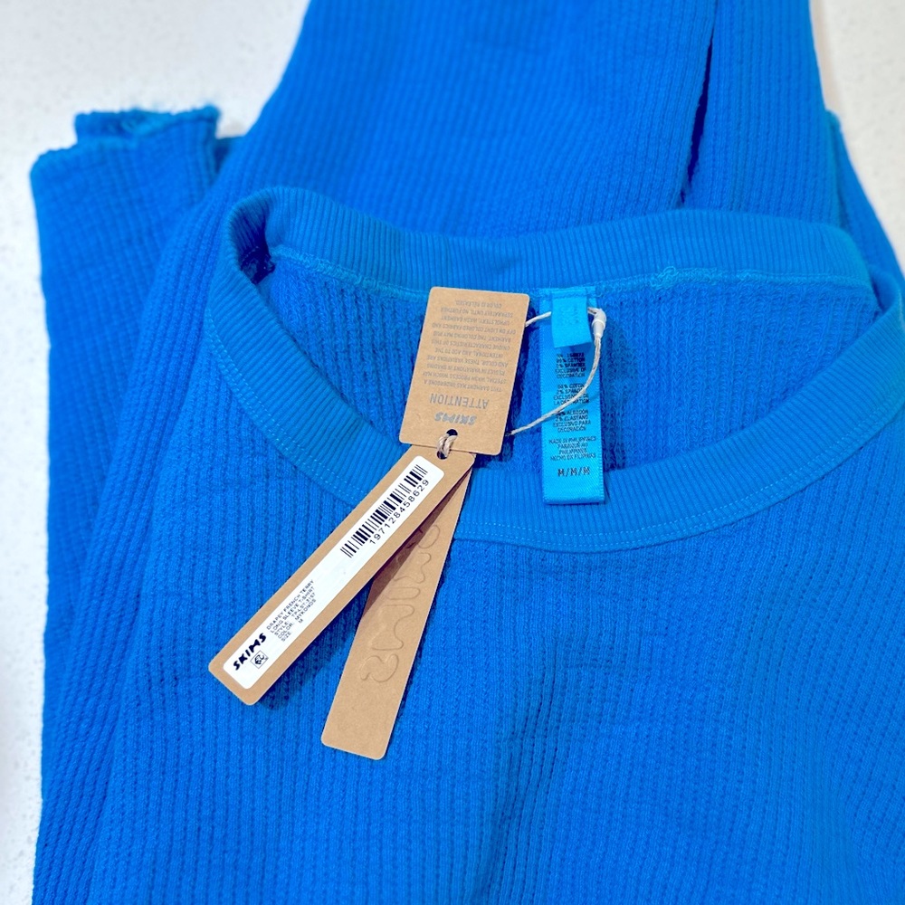 nwt, limited edition waffle long sleeve tee